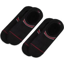 Zestaw 2 par stopek unisex TOMMY HILFIGER - 392023001 Black 200. Czarne skarpetki damskie TOMMY HILFIGER, bez wzorów, z elastanu. Za 44,99 zł.