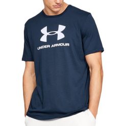 UNDER ARMOUR SPORTSTYLE LOGO > 1329590-408. Koszulki męskie Under Armour, xl, bez wzorów, z bawełny, klasyczne, bez kołnierzyka, z krótkim rękawem, krótkie. Za 99,99 zł.