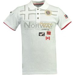 Geographical Norway Męska Koszulka Polo Klipo M Biały. Białe koszulki polo męskie marki Geographical Norway, m, z napisami. Za 149,00 zł.