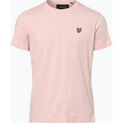 Lyle & Scott - T-shirt męski, różowy. Różowe t-shirty męskie marki Lyle & Scott, m, z aplikacjami, bez kołnierzyka. Za 129,95 zł.