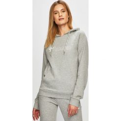 Hummel - Bluza. Szare bluzy damskie Hummel, s, z nadrukiem, z bawełny, bez rękawów, z kapturem. W wyprzedaży za 159,90 zł.