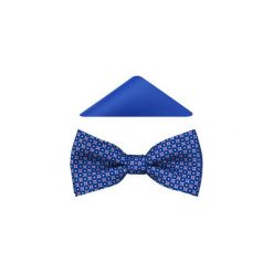Niebieska mucha męska w grochy i kwadraty A109. Niebieskie muszki męskie Modini Moda Męska, na co dzień, w grochy, z tkaniny, eleganckie. Za 49,50 zł.