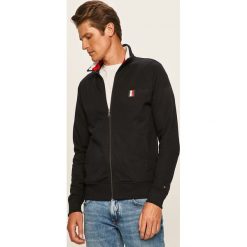 Tommy Hilfiger - Bluza. Niebieskie bluzy męskie TOMMY HILFIGER, s, bez wzorów, z bawełny, z kapturem, bez rękawów, bez kaptura. Za 539,90 zł.