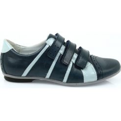 Buty dziecięce skórzane półbuty sportowe Mido. Szare buty dziewczęce sportowe Mido, w paski, ze skóry, z paskami. W wyprzedaży za 89,00 zł.