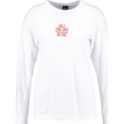 Bluzki asymetryczne: Obey Clothing Bluzka z długim rękawem white