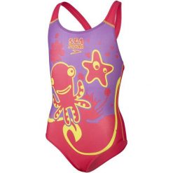 Speedo Strój Kąpielowy Seasquad Girls. Różowe stroje jednoczęściowe dziewczęce marki Speedo. W wyprzedaży za 79,00 zł.
