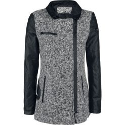 Płaszcze damskie pastelowe: Fashion Victim Bats Jacket Płaszcz damski szary/czarny