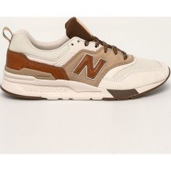 New Balance - Buty CM997HDV. Pomarańczowe sneakersy męskie New Balance, ze skóry, na sznurówki. W wyprzedaży za 359,90 zł.