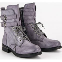 WYGODNE BOTKI WORKERY. Niebieskie workery damskie SUPER ME. Za 69,00 zł.