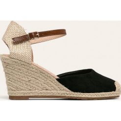 Answear - Espadryle R and B. Różowe koturny damskie ANSWEAR, bez obcasa, na obcasie, na klamry. W wyprzedaży za 79,90 zł.