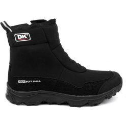 Sniegowce męskie Wintry DK. Czarne śniegowce męskie DK, na zimę, bez wzorów, z softshellu, bez zapięcia. Za 189,00 zł.