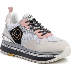 Sneakersy LIU JO - Maxi Alexa BXX051 PX027 White 01111. Białe półbuty damskie Liu Jo, z zamszu. Za 649,00 zł.