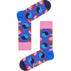 Happy Socks - Skarpetki. Fioletowe skarpetki damskie marki Happy Socks, bez wzorów, z elastanu. W wyprzedaży za 29,90 zł.