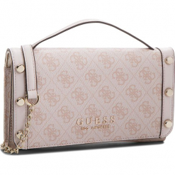 Torebka GUESS - HWSG69 91790 ROS. Czerwone torebki klasyczne damskie Guess, z aplikacjami, ze skóry ekologicznej. Za 399,00 zł.