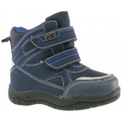 V+J buty za kostkę chłopięce 26 niebieski. Niebieskie buty chłopięce zimowe V+J, za kostkę, bez zapięcia. Za 199,00 zł.