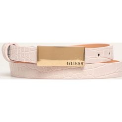 Guess Jeans - Pasek. Czerwone paski damskie Guess Jeans, w paski, z jeansu. Za 169,90 zł.