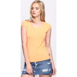 Pomarańczowy T-shirt Ascent. Brązowe t-shirty damskie marki Born2be, s. Za 24,99 zł.