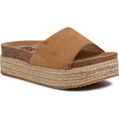 Espadryle XTI - 34278 Camel. Pomarańczowe espadryle damskie Xti, bez wzorów, ze skóry, bez obcasa. Za 189,00 zł.