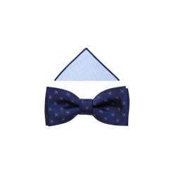 Granatowa mucha w kwadraciki A320. Muszki męskie Modini Moda Męska, na co dzień, bez wzorów, z poliesteru, eleganckie. Za 49,50 zł.