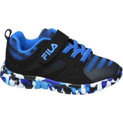 Sportowe buty dziecięce Fila czarne. Czarne buciki niemowlęce Fila, z materiału, na sznurówki. Za 99,90 zł.