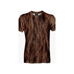 Galaxy Fur men's t-shirt. Brązowe t-shirty męskie marki Mars from venus, s, bez wzorów, bez kołnierzyka. Za 101,40 zł.