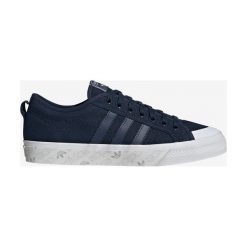 Adidas Originals Nizza Tenisówki Niebieski. Niebieskie trampki męskie adidas Originals, bez wzorów, z materiału, bez zapięcia. Za 292,95 zł.