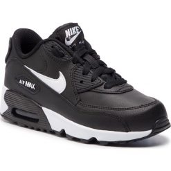 Buty NIKE - Air Max 90 Ltr (PS) 833414 025 Black/White Anthracite. Czarne półbuty dziewczęce Nike, na sznurówki. Za 319,00 zł.