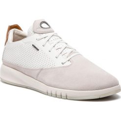 Sneakersy GEOX - U Aerantis A U927FA 02243 C1S1Z Papyrus/White. Szare sneakersy męskie Geox, na co dzień, bez wzorów, ze skóry, bez zapięcia. W wyprzedaży za 499,00 zł.