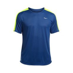 Koszulka do biegania męska SAUCONY HYDRALITE SHORT SLEEVE / SA81165-LMVCT. Koszulki męskie Saucony, m, bez wzorów, bez kołnierzyka, bez rękawów. Za 79,99 zł.