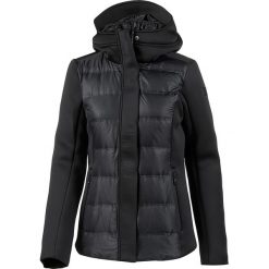 Kurtka puchowa w kolorze czarnym. Czarne kurtki damskie pikowane marki Ski- & Outdoor, bez wzorów, z materiału, bez kaptura. W wyprzedaży za 372,95 zł.