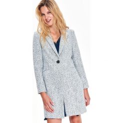 PŁASZCZ ZAPINANY NA JEDEN GUZIK. Czerwone płaszcze damskie zimowe marki Cropp, l. Za 249,99 zł.