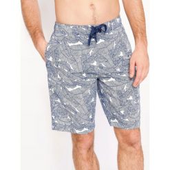 Szorty z nadrukiem. Szare kąpielówki męskie marki La Redoute Collections, z nadrukiem, z materiału. Za 95,72 zł.