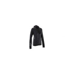 Bluza Rozpinana Z Kapturem Damska Run Warm Czarna. Czarne bluzy damskie KALENJI, l, bez wzorów, z elastanu, bez rękawów, z kapturem. Za 119,99 zł.