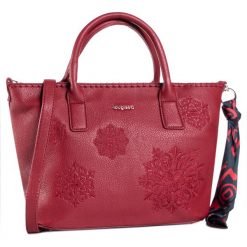 Torebka DESIGUAL - 20WAXPC4 3007. Czerwone torebki klasyczne damskie Desigual, bez wzorów, ze skóry ekologicznej, klasyczne, bez dodatków. Za 349,00 zł.