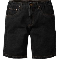 Bermudy męskie: Bermudy dżinsowe Classic Fit bonprix czarny
