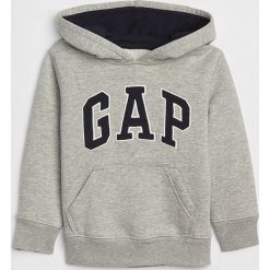 Bluza w kolorze szarym. Szare bluzy niemowlęce Gap Kids, z aplikacjami, bez rękawów, bez kaptura. W wyprzedaży za 65,95 zł.