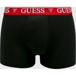 Guess Jeans - U77F14.JR003. Białe bokserki męskie Guess Jeans, z aplikacjami, z elastanu. W wyprzedaży za 69,90 zł.