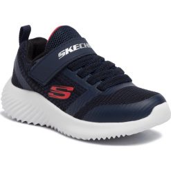 Sneakersy SKECHERS - Zallow 98302L/NVBK Navy/Black. Niebieskie trampki chłopięce Skechers, bez wzorów, z tworzywa sztucznego, na rzepy. W wyprzedaży za 139,00 zł.