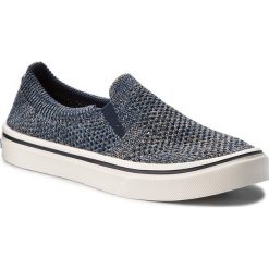 Tenisówki TOMMY HILFIGER - Knitted Light Weight Slip On FW0FW03361 Midnight 403. Niebieskie półbuty damskie TOMMY HILFIGER, bez wzorów, z gumy, bez zapięcia. W wyprzedaży za 239,00 zł.