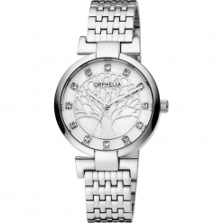 Zegarek kwarcowy w kolorze srebrno-perłowobiałym. Szare, analogowe zegarki damskie Esprit Watches, ze stali. W wyprzedaży za 204,95 zł.