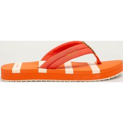Gant - Japonki Lemonbeach. Pomarańczowe klapki damskie GANT, bez wzorów, ze skóry ekologicznej, bez obcasa, na obcasie. Za 179,90 zł.