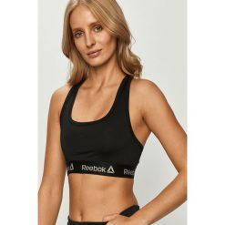 Reebok - Biustonosz sportowy (2-pack). Czarne biustonosze sportowe damskie Reebok, s, z nadrukiem, z elastanu. Za 149,90 zł.