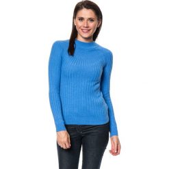 Golfy damskie: Sweter w kolorze niebieskim
