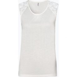 ONLY - Top damski – Onlalba, beżowy. Brązowe topy damskie ONLY, s, w koronkowe wzory, z koronki, bez kołnierzyka. Za 49,95 zł.