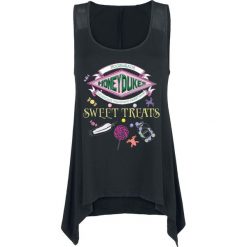 Harry Potter Sweet Treats Top damski czarny. Czarne bluzki damskie marki Harry Potter, l, z nadrukiem, z materiału. Za 50,99 zł.