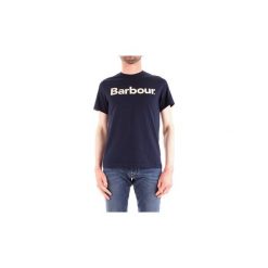 T-shirty z krótkim rękawem Barbour BATEE0375. Niebieskie t-shirty męskie Barbour, s, bez wzorów, bez kołnierzyka, krótkie. Za 198,28 zł.