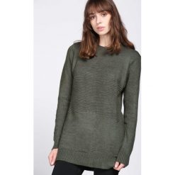 Ciemnozielony Sweter All Round. Zielone swetry klasyczne damskie Born2be, na jesień, xl. Za 49,99 zł.
