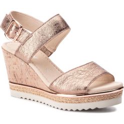 Espadryle GABOR - 25.790.64 Engl. Rose. Żółte espadryle damskie Gabor, bez wzorów, ze skóry, bez obcasa, na obcasie. W wyprzedaży za 299,00 zł.