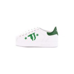 Buty Trussardi 77A00173-9Y099999. Zielone trampki męskie marki Trussardi, bez wzorów, bez zapięcia. Za 463,25 zł.
