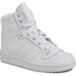 Buty adidas - Top Ten Hi C S84396 Ftwwht/Ftwwht/Ftwwht. Białe kozaki dziewczęce Adidas, bez wzorów, ze skóry ekologicznej, bez obcasa. Za 249,00 zł.